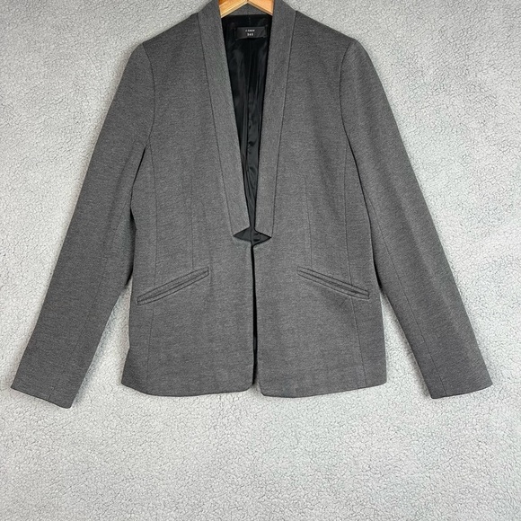 J. Crew Womens Going Out Blazer Sz 10 Stretch Twill Gray Minimalist Office Slim - Picture 4 of 4